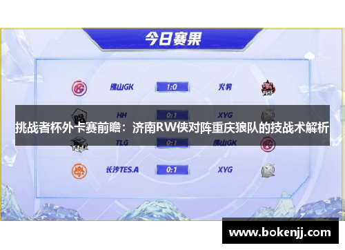 挑战者杯外卡赛前瞻：济南RW侠对阵重庆狼队的技战术解析